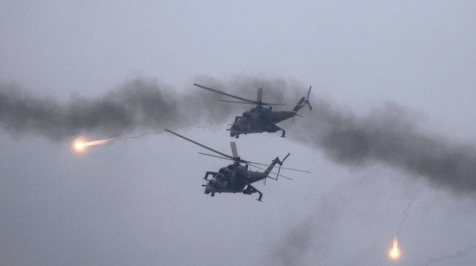Trực thăng Mi-24 của không quân Ukraine bị đe dọa bởi UAV Geran-2