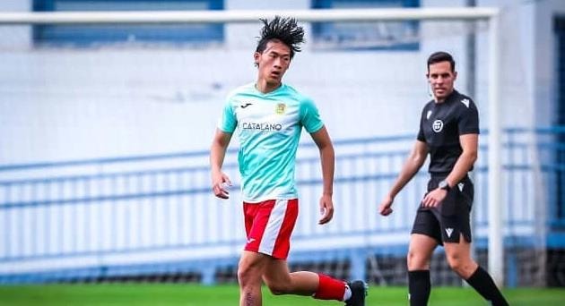 Julien Nguyễn trong thời gian tập luyện tại Trung tâm đào tạo bóng đá trẻ PVF.