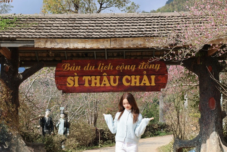 Toàn cảnh bản du lịch cộng đồng Sì Thâu Chải tại Lai Châu nhìn từ trên cao