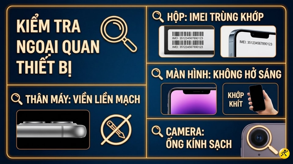 Kiểm tra ngoại hình iPhone