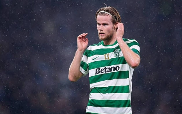 Tiền vệ Morten Hjulmand trong màu áo Sporting CP