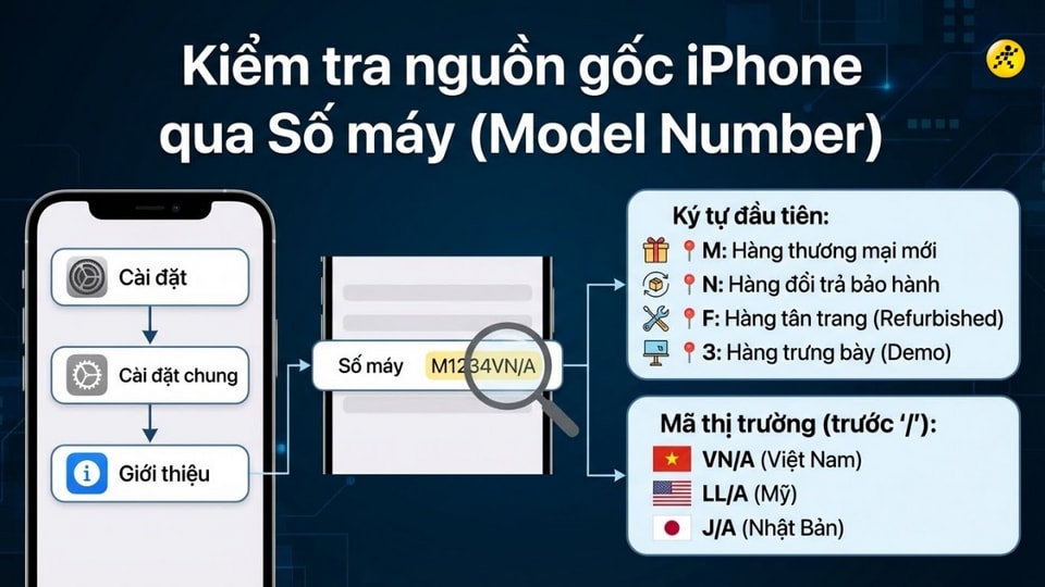 Kiểm tra thông tin kiểu máy iPhone