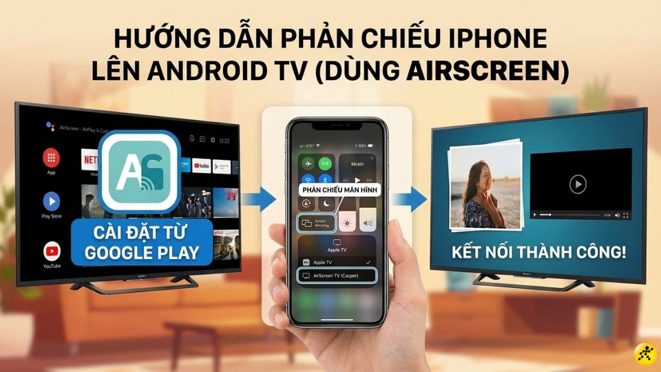 Ứng dụng AirScreen trên Android TV