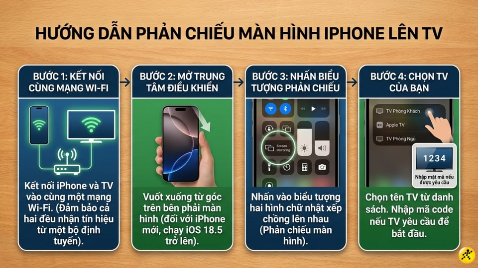 Sử dụng tính năng AirPlay trên iPhone