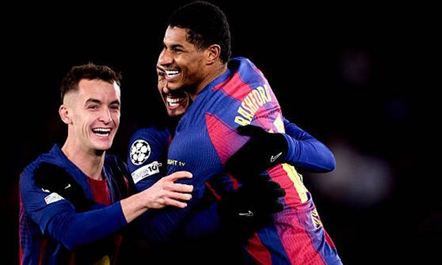 Marcus Rashford thi đấu thăng hoa trong màu áo Barcelona tại La Liga
