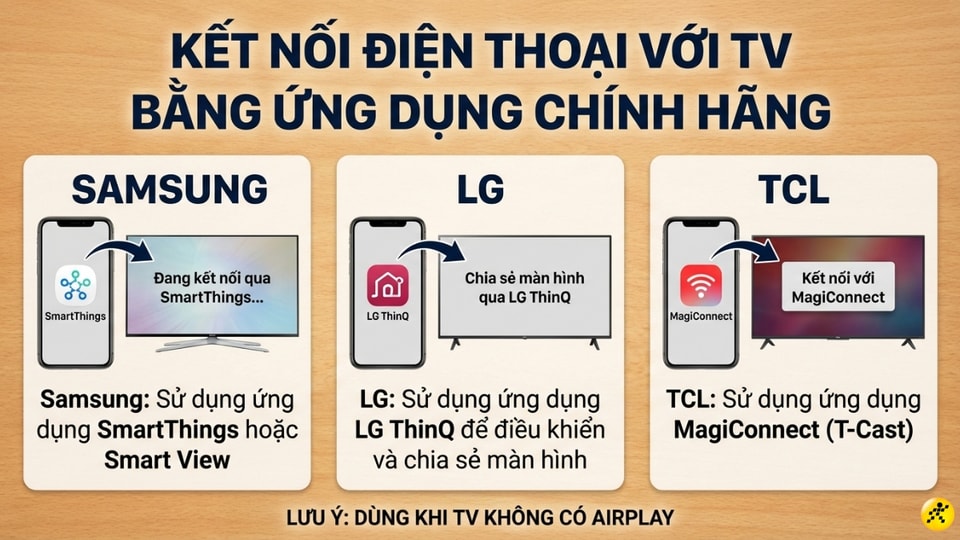 Ứng dụng hỗ trợ kết nối iPhone với tivi