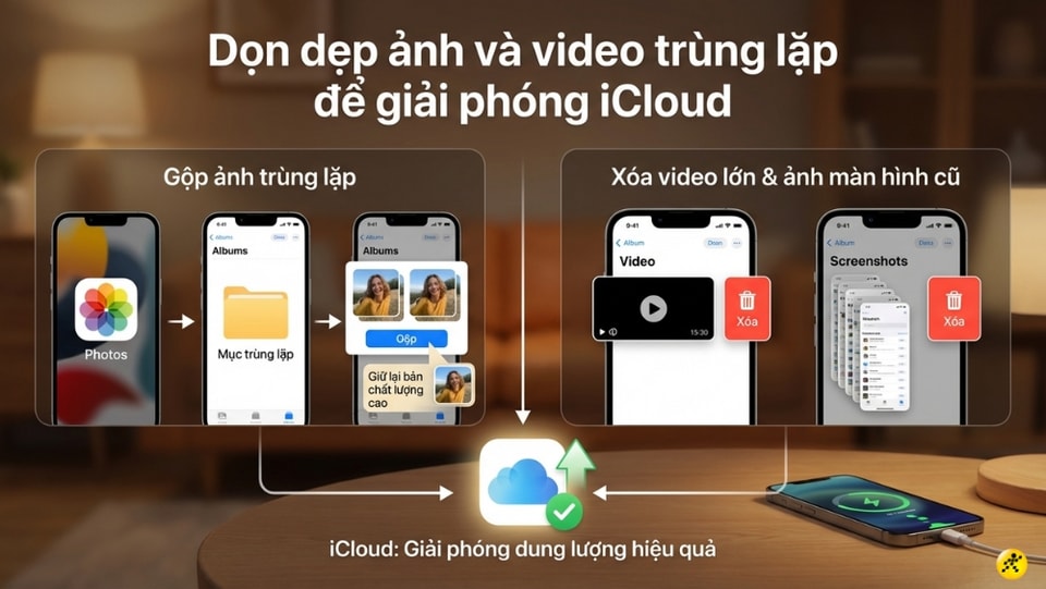 Xóa ảnh trùng lặp trên iPhone