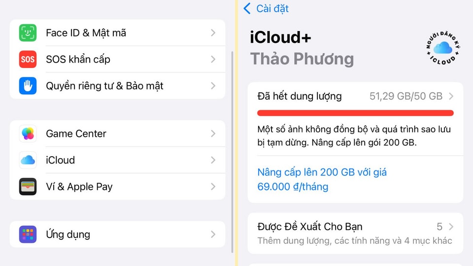 Cách kiểm tra dung lượng iCloud