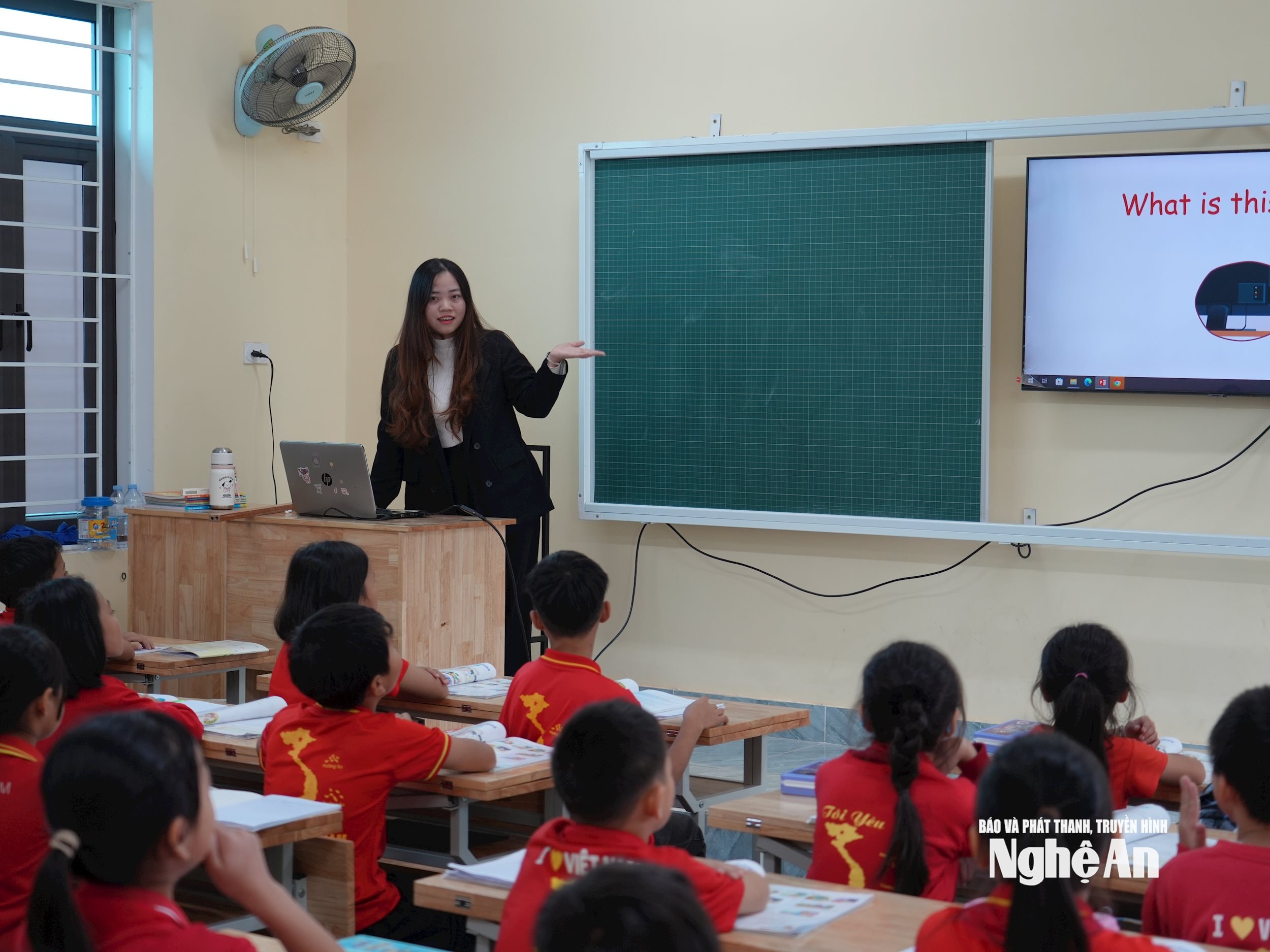 Giờ học của học sinh Trường Tiểu học Nghi Văn. Ảnh - Mỹ Hà