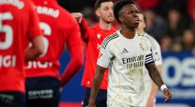 Real Madrid gây thất vọng lớn trong trận thua Osasuna.