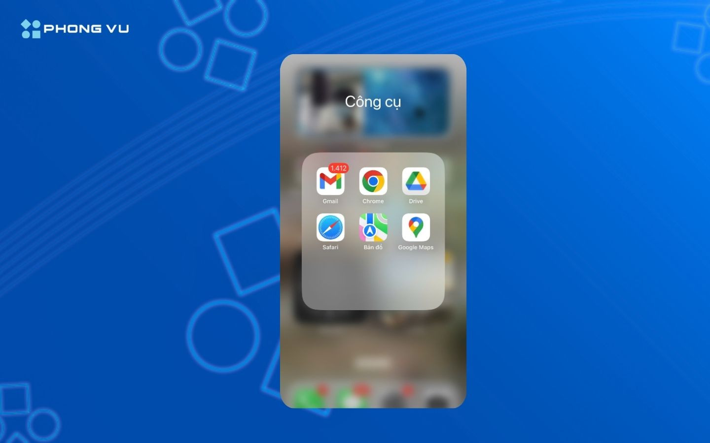 Mở trình duyệt Safari trên iOS