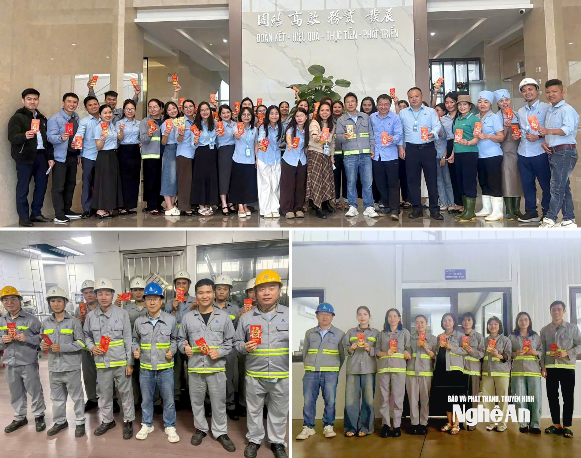 công nhân trong ngày làm việc đầu năm Ảnh CSCC5