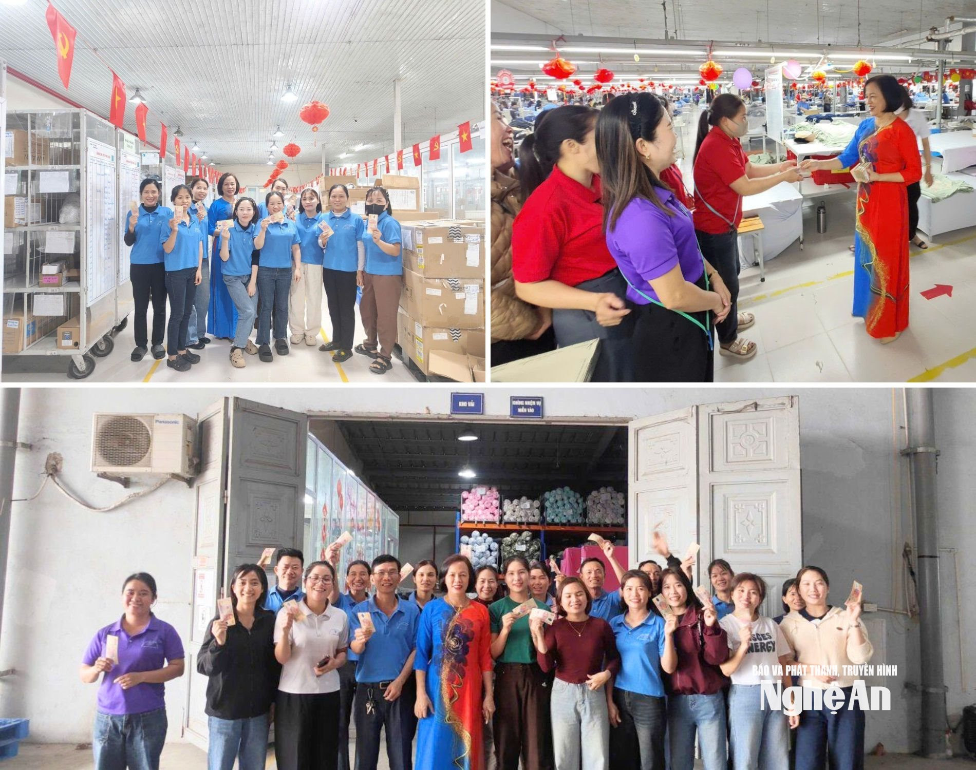 công nhân trong ngày làm việc đầu năm Ảnh CSCC8