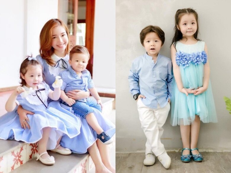 Từ khi mới chào đời, 2 con của Elly Trần được gọi là thiên thần lai.