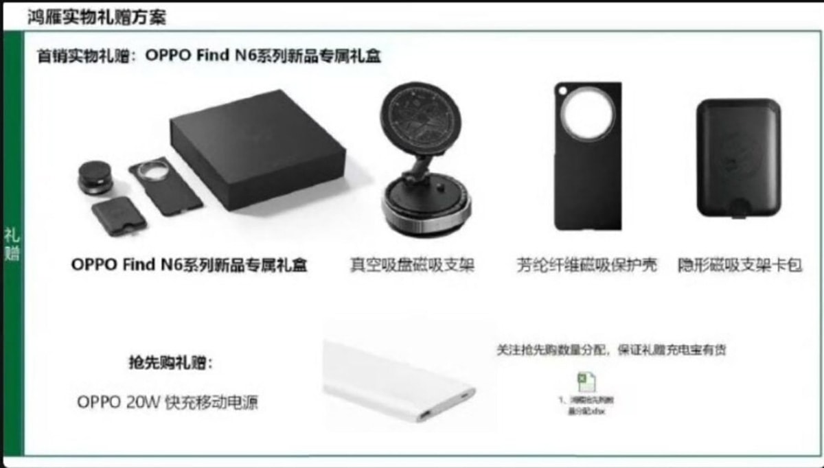 Bộ quà tặng cho khách đặt trước OPPO Find N6