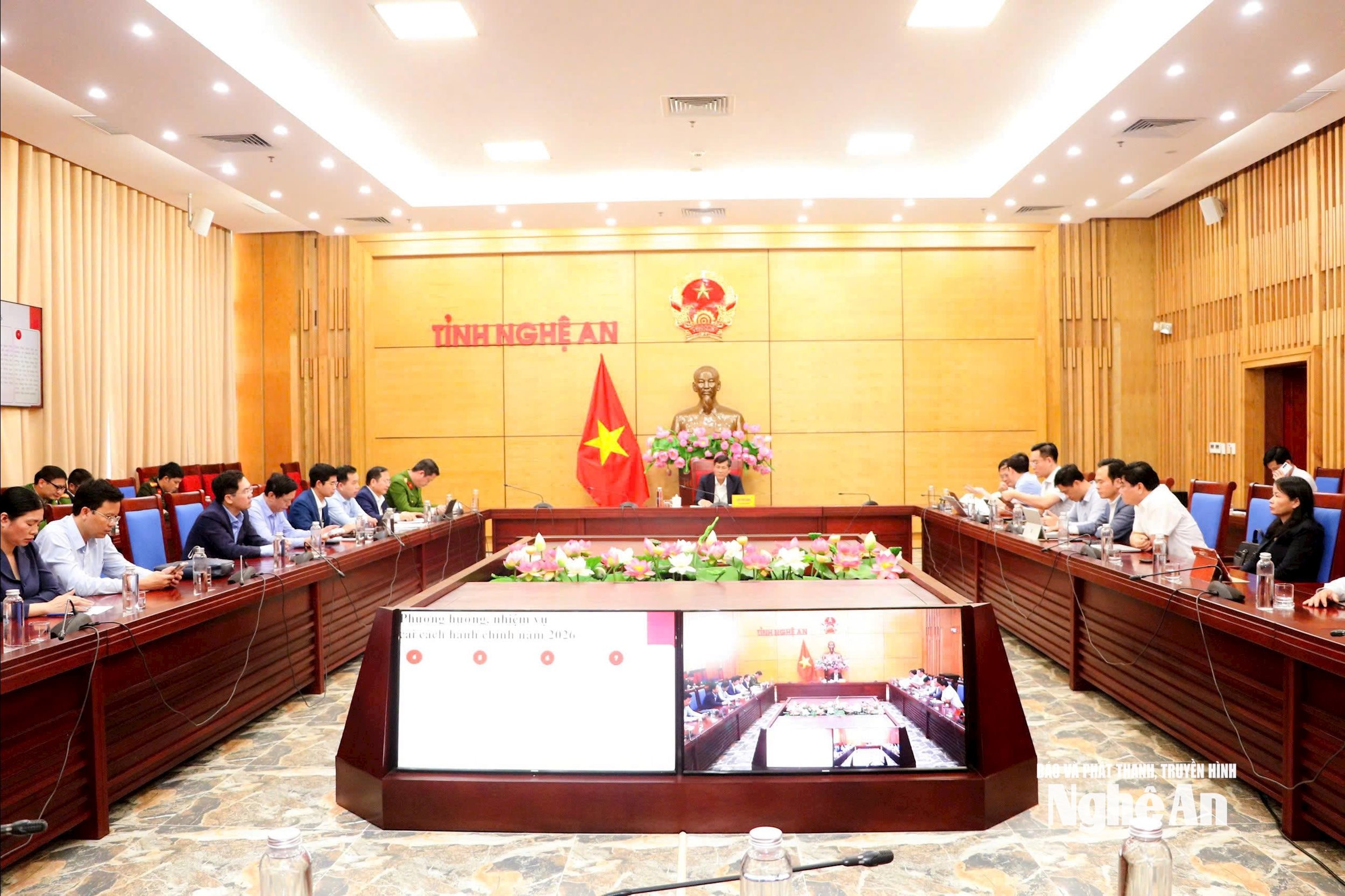 Quang cảnh điểm cầu Nghệ An. Ảnh: TL