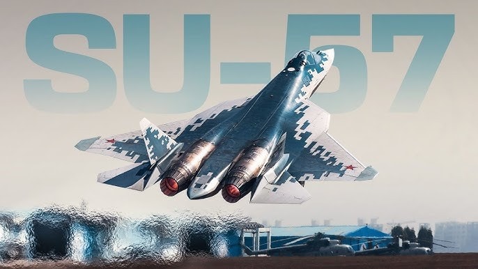 Tiêm kích tàng hình Su-57 của Nga tại một triển lãm hàng không