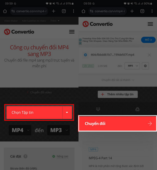 Chuyển đổi video TikTok thành file âm thanh MP3