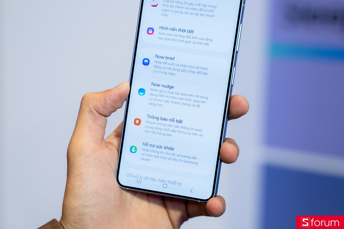 Giao diện tính năng thông minh của Galaxy AI