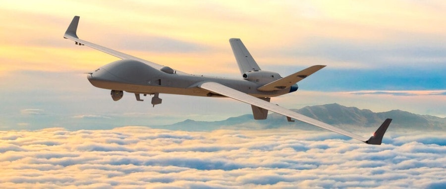 Hình ảnh drone MQ-9B SkyGuardian trong quá trình thử nghiệm