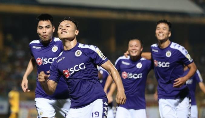 Dàn cầu thủ trụ cột của Đội tuyển Quốc gia Việt Nam trong màu áo Hà Nội FC.