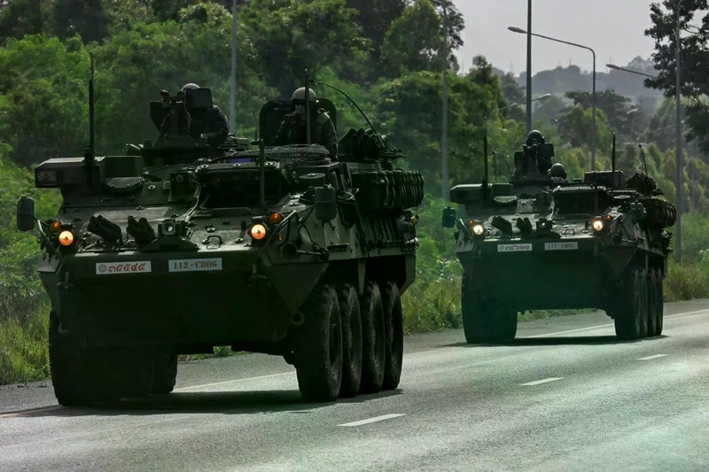 Xe bọc thép Stryker trong biên chế Quân đội Hoàng gia Thái Lan