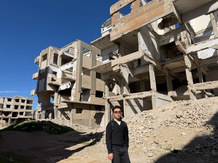 Blogger Vũ Anh Duy cập nhật hình ảnh tại Syria