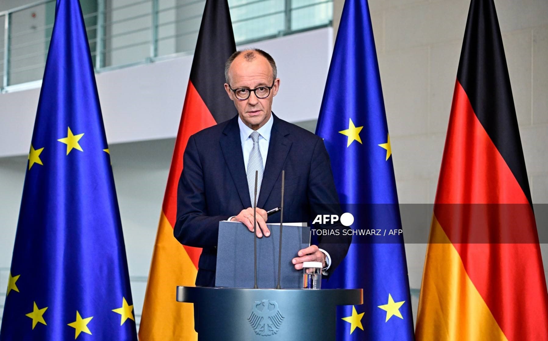 Thủ tướng Đức Friedrich Merz. A