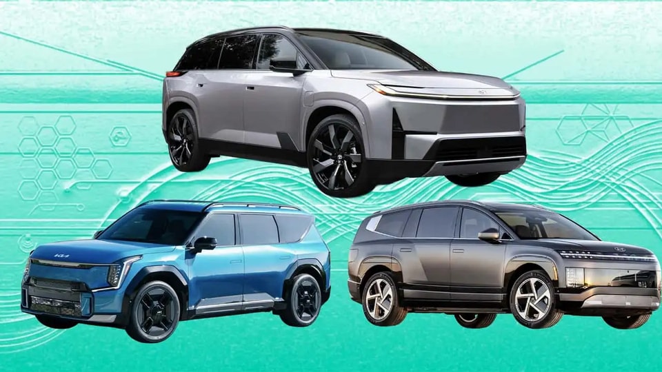 Toyota Highlander EV so dáng cùng các đối thủ SUV điện 7 chỗ