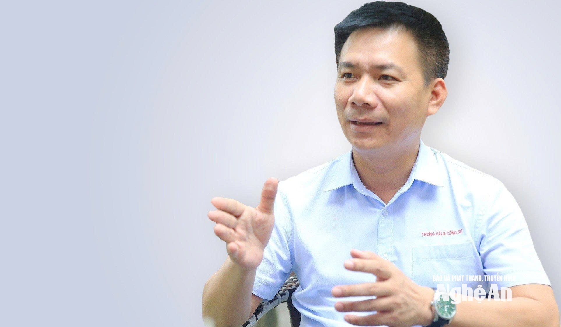 TS. Luật sư Nguyễn Trọng Hải - Giám đốc Công ty Luật Trọng Hải và Cộng sự, Phó Chủ nhiệm Đoàn Luật sư tỉnh Nghệ An. Ảnh: Thành Chung
