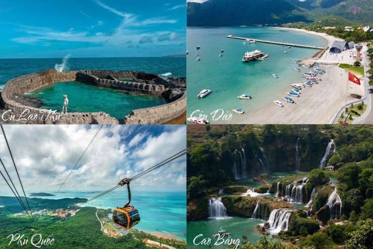 Du lịch biển sôi động vào mùa hè.