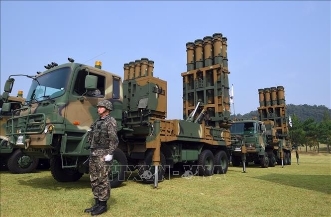 Tổ hợp Cheongung-II triển khai tại UAE bên cạnh hệ thống Patriot