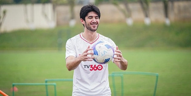 Kyle Colonna trong màu áo Thể Công Viettel