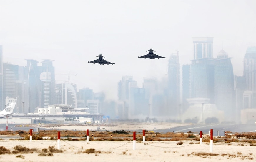 Các cuộc diễn tập chung giữa Anh và Qatar với tiêm kích Typhoon