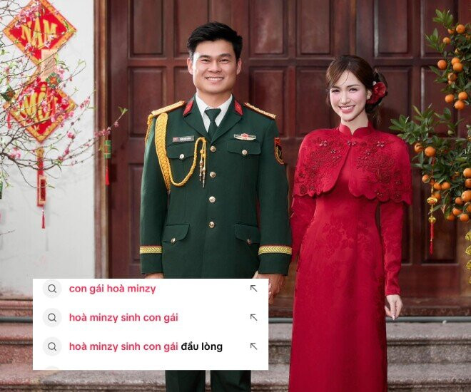 Hòa Minzy và Thăng Văn Cương vướng tin đồn đã có con chung là một bé gái.