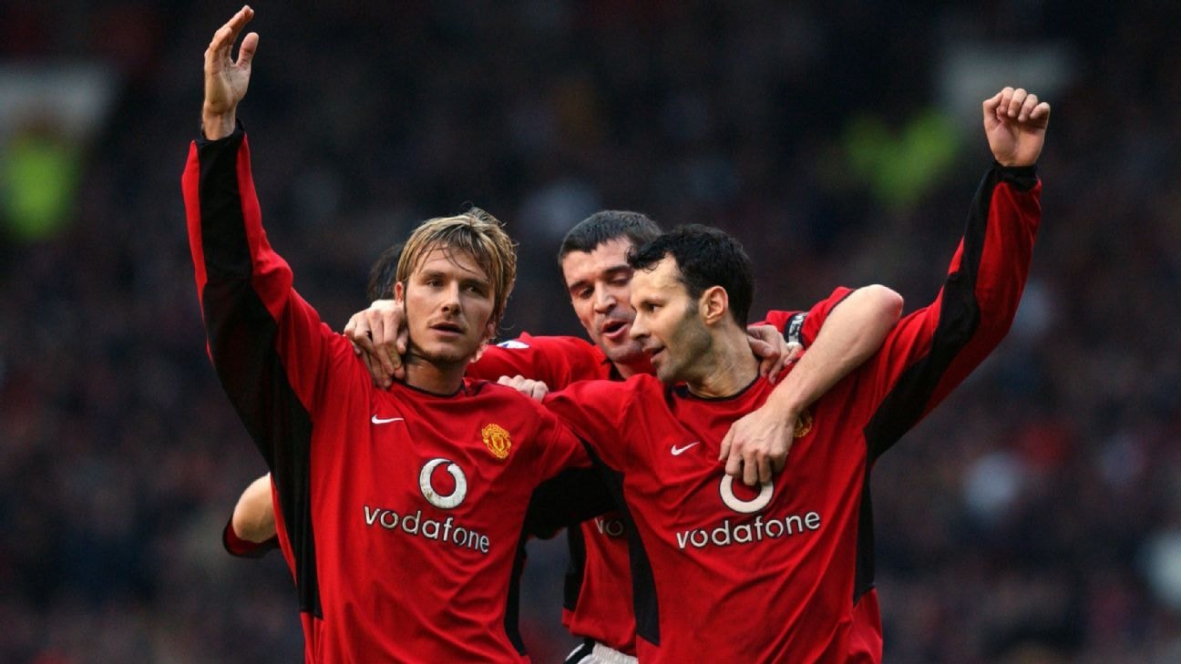Thế hệ vàng Class of 92 của Manchester United dưới sự dẫn dắt của Sir Alex Ferguson.