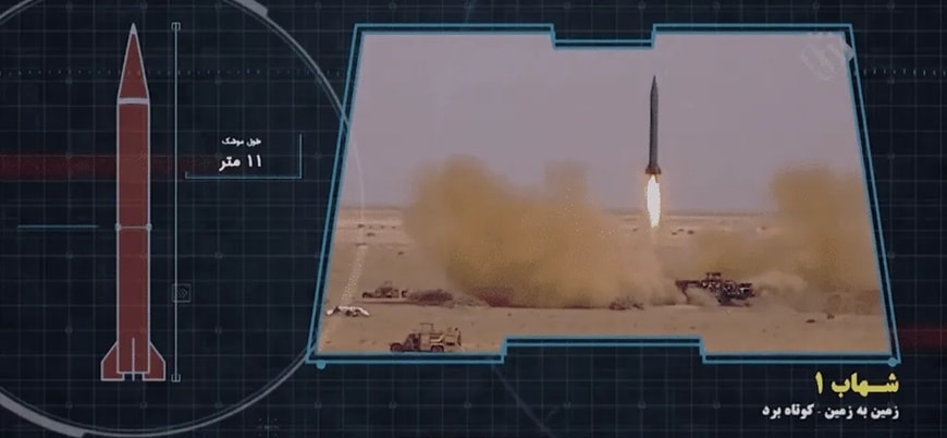 Tên lửa Shahab-1 của Iran khai hỏa trong một đợt thử nghiệm vũ khí.