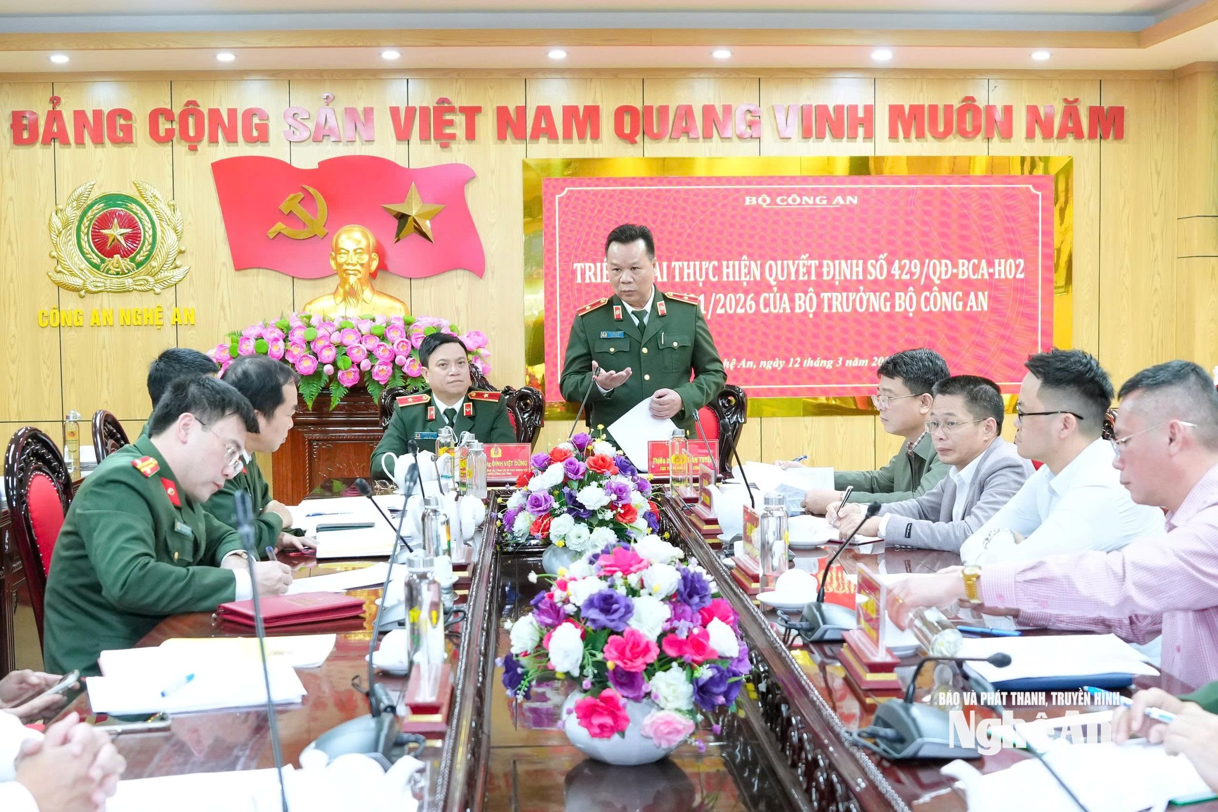 Thiếu tướng phát biểu