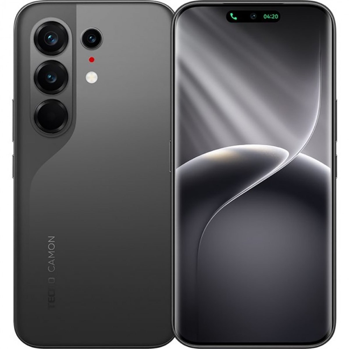 Thiết kế mặt trước màn hình cong của Tecno Camon 50 Pro 5G