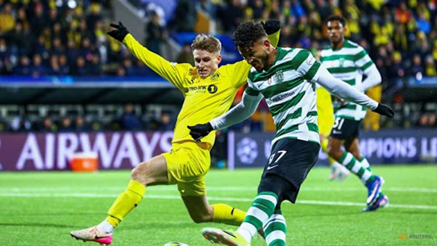 Sporting dù nỗ lực nhưng không thể tìm được bàn thắng.