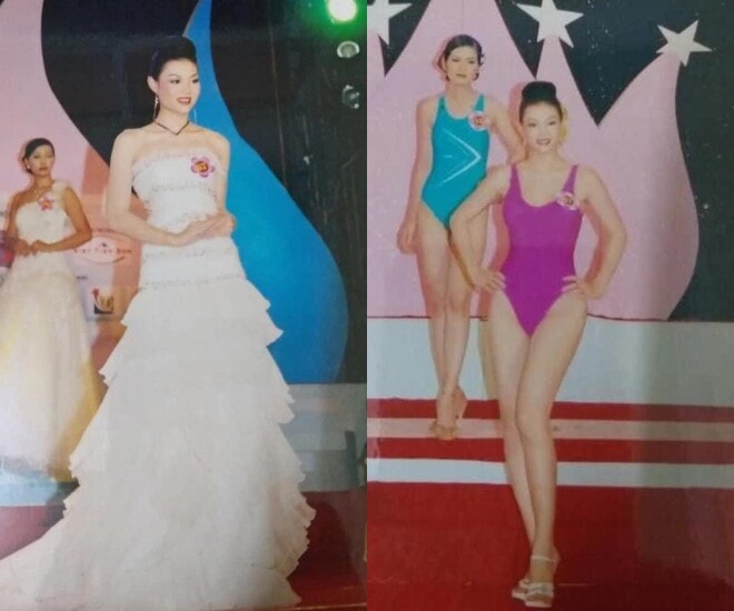 Thanh Hương đăng quang Á hậu 1 Hoa hậu Hải Dương khi chỉ mới 17 tuổi.
