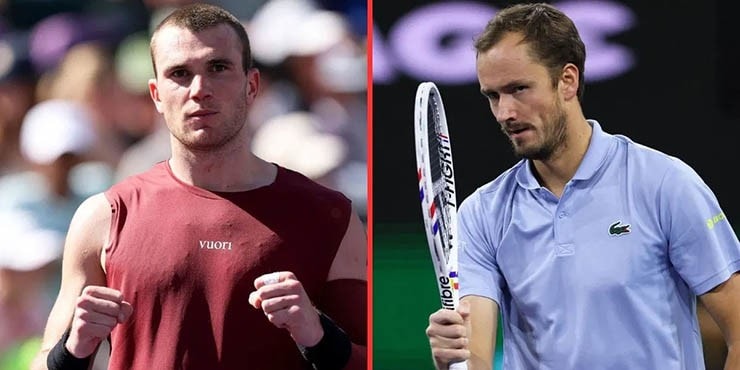 Draper đối đầu Medvedev tại Indian Wells