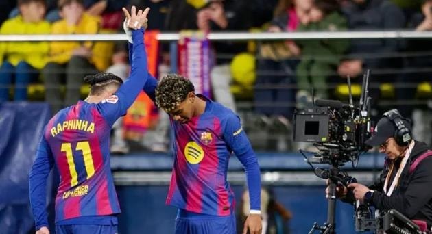 Raphinha và Yamal là bộ đôi tấn công chủ lực của Barcelona