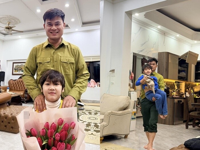 Mối quan hệ tốt đẹp giữa con trai Hòa Minzy và Đại úy Văn Cương.