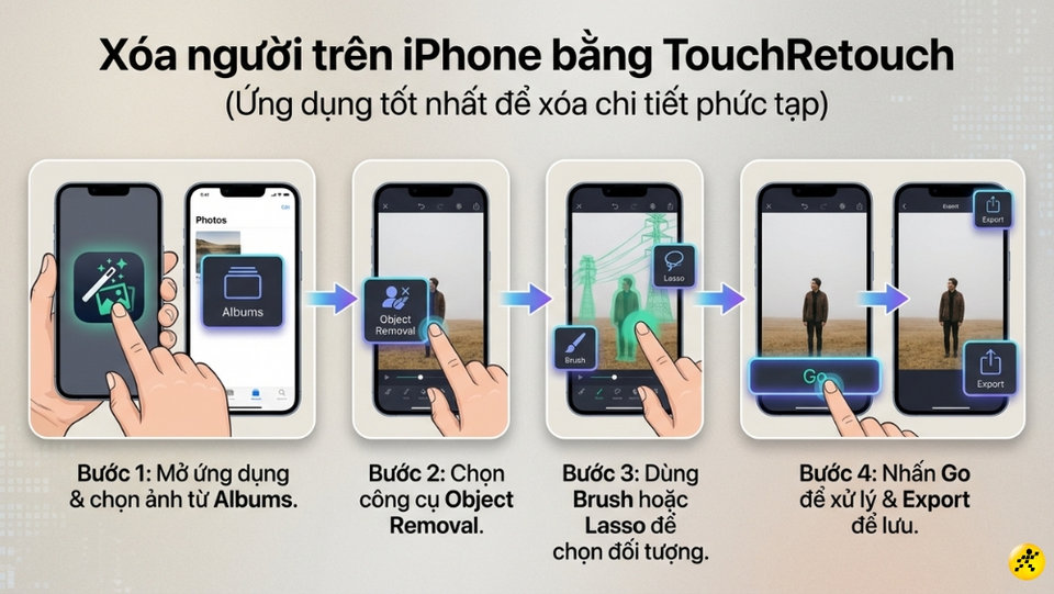 Xử lý chi tiết phức tạp với TouchRetouch