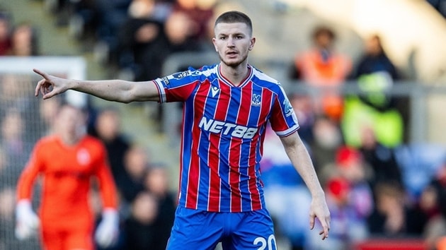 Tiền vệ Adam Wharton trong màu áo Crystal Palace đang được nhiều ông lớn săn đón.