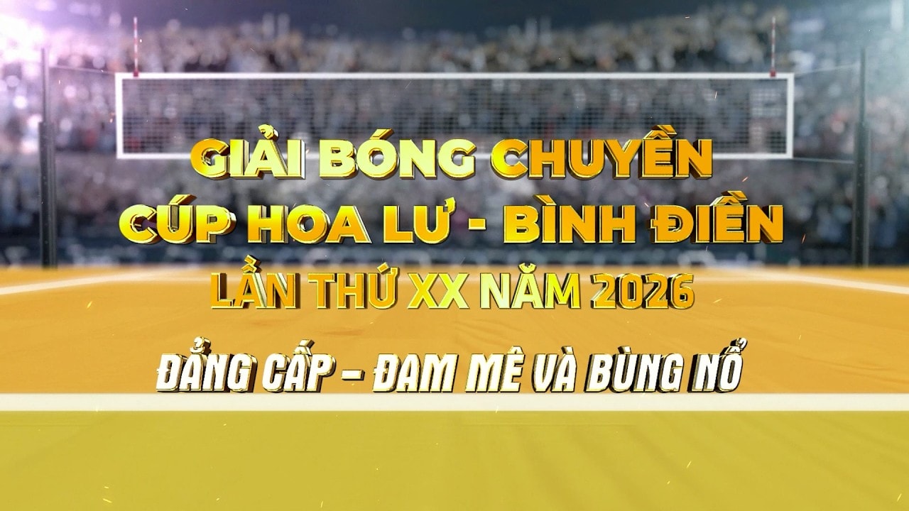Lịch thi đấu cúp bóng chuyền Hoa Lư 2026 mới nhất
