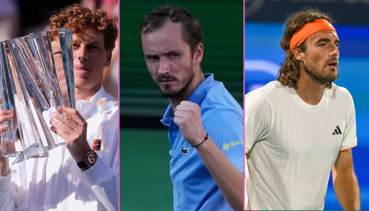 Jannik Sinner ăn mừng danh hiệu Indian Wells 2026