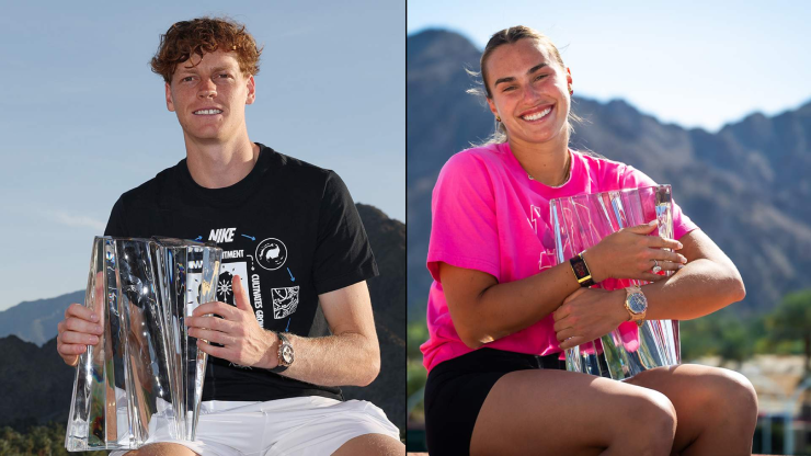 Jannik Sinner và Aryna Sabalenka lần đầu tiên vô địch Indian Wells