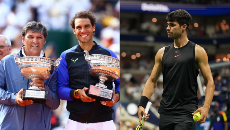 Carlos Alcaraz và Toni Nadal